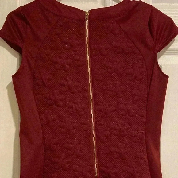 Blush by us Angels Girl’s Mini Dress Maroon Glitter Fabric Sz. 16 (No Belt) - Picture 10 of 10